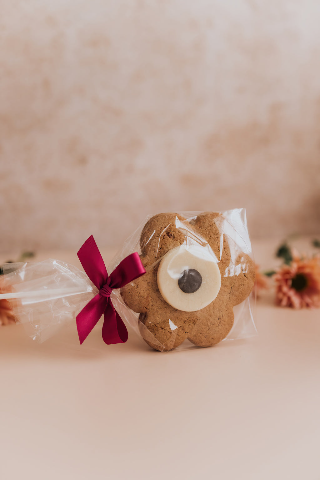 Speculaas flower on a stick