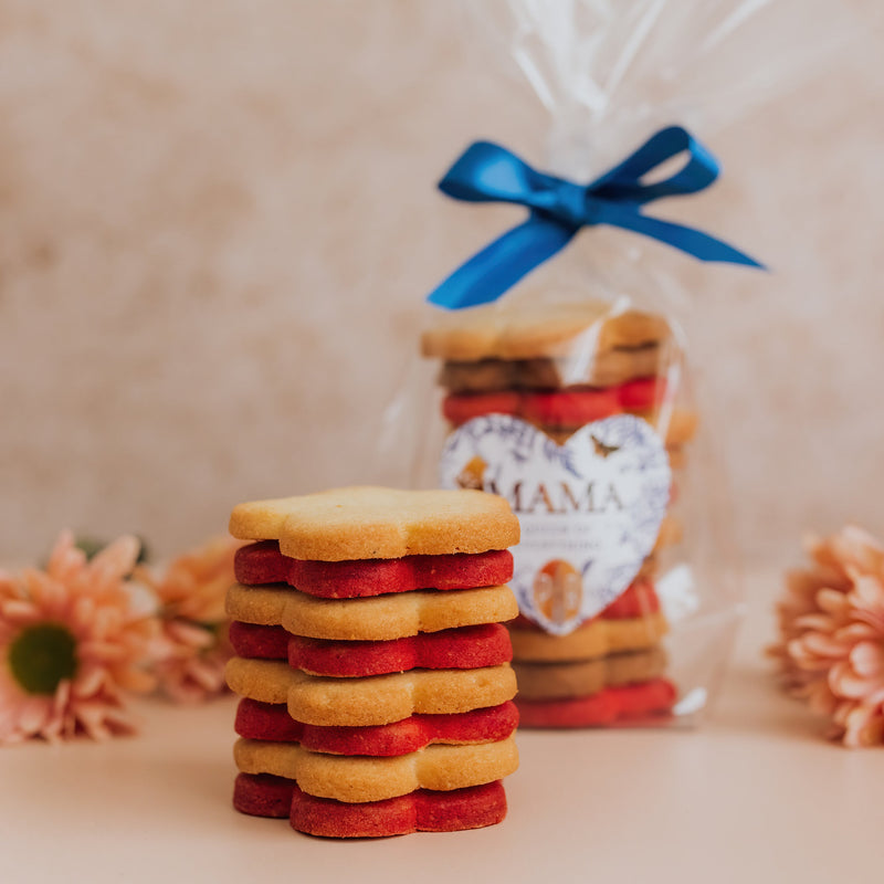 Flower Power zanddeegkoekjes (12 stuks)