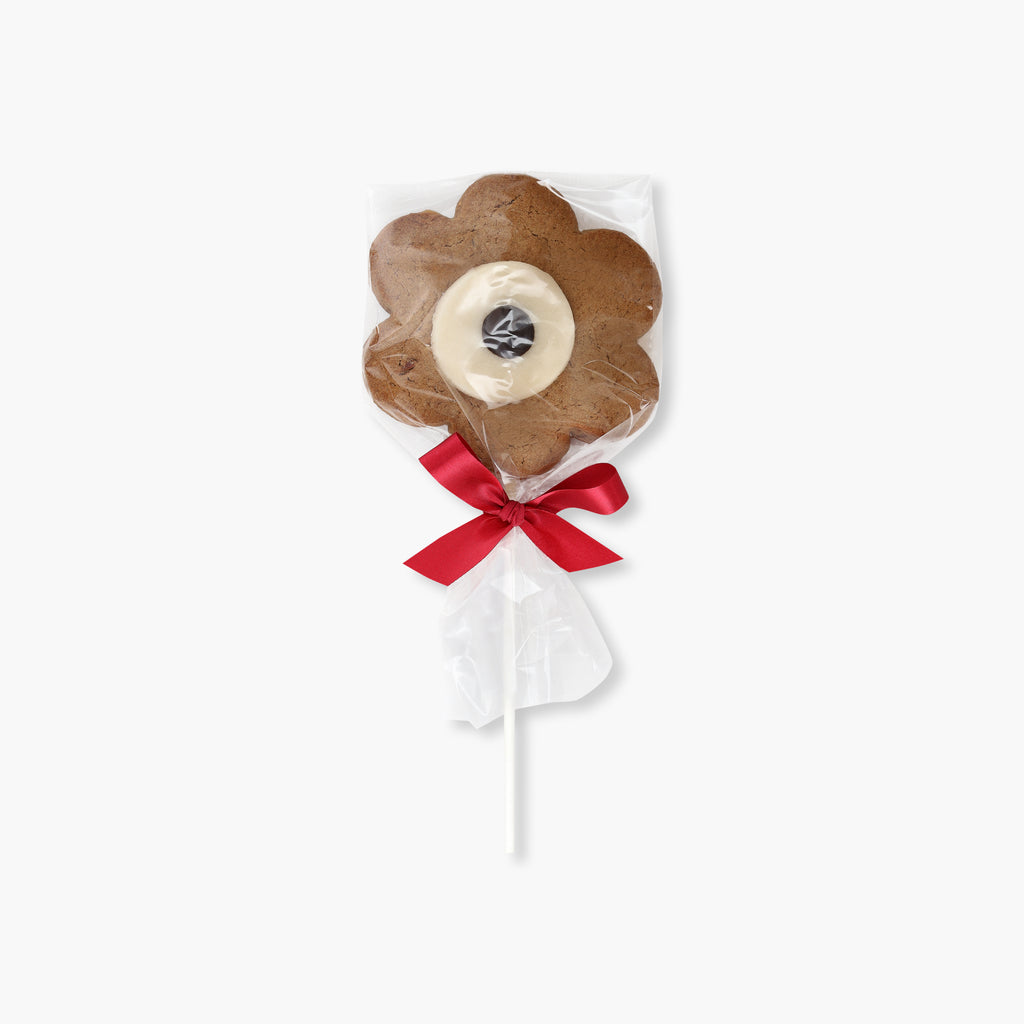 Speculaas flower on a stick
