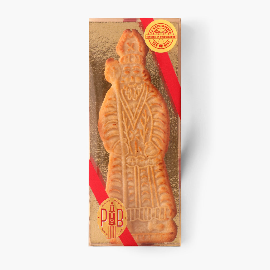 Sinterklaas in gebakken marsepein