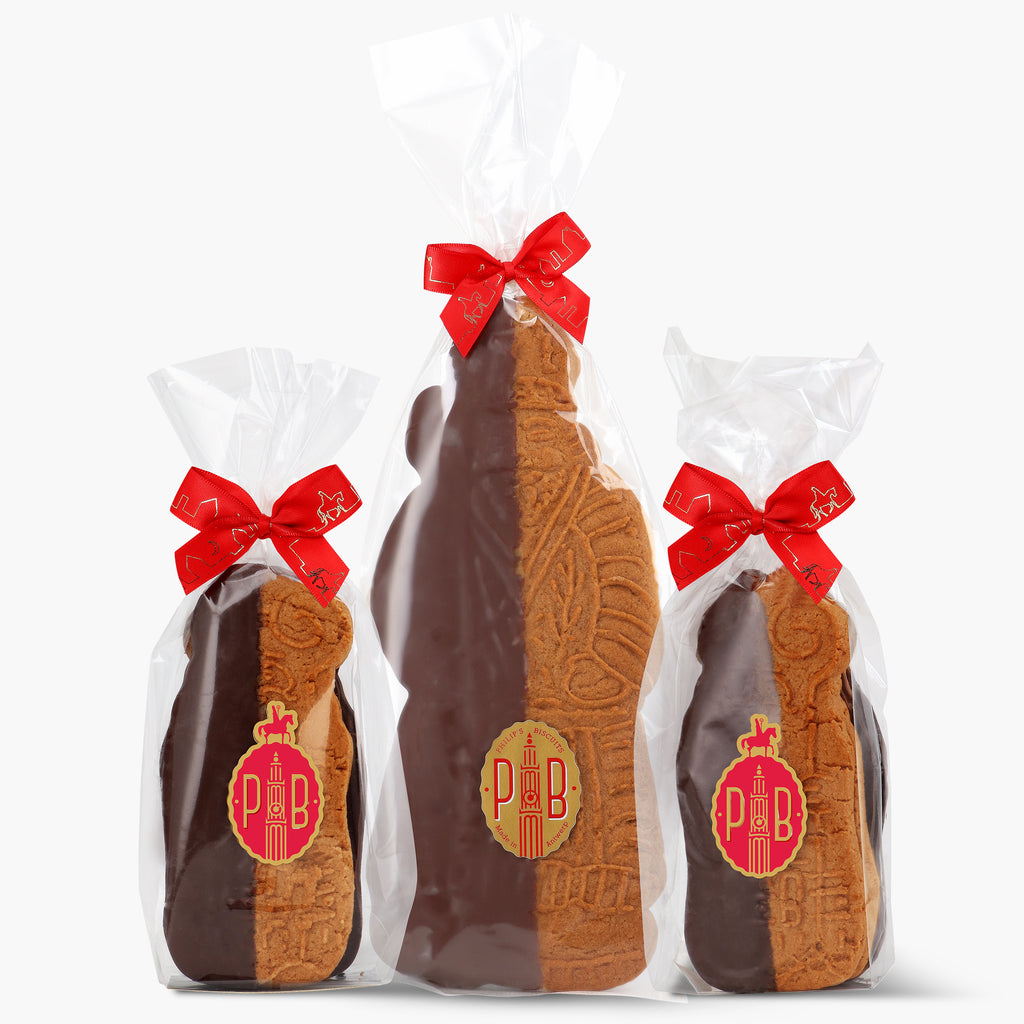Zakje Speculazen Sinterklaas gedipt in chocolade