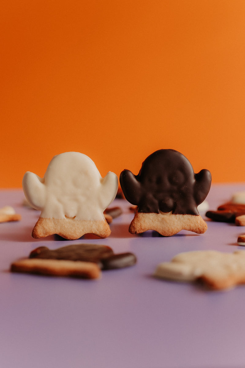 Spookjes gedipt in chocolade