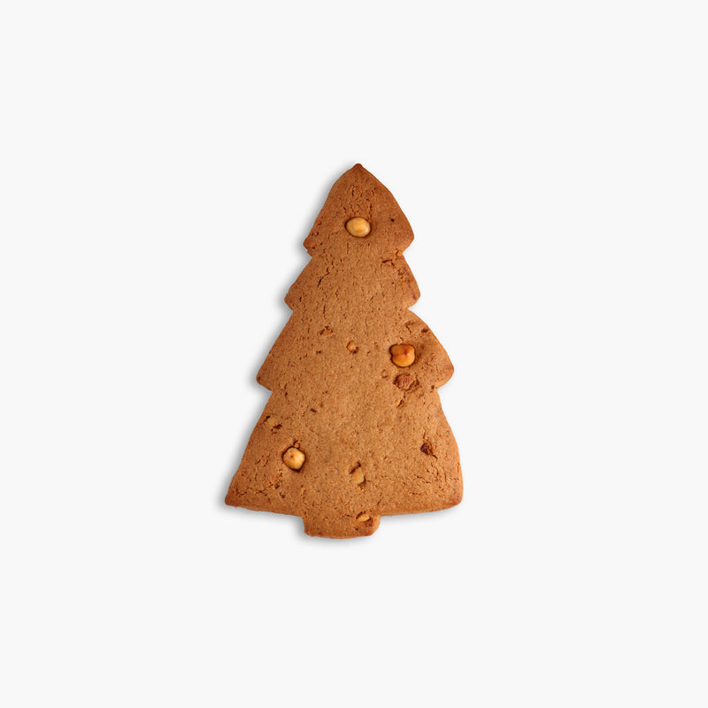 Speculaas Christmas tree with nut